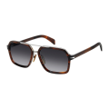 Vintage Square Double Bridge Sun Glasses
