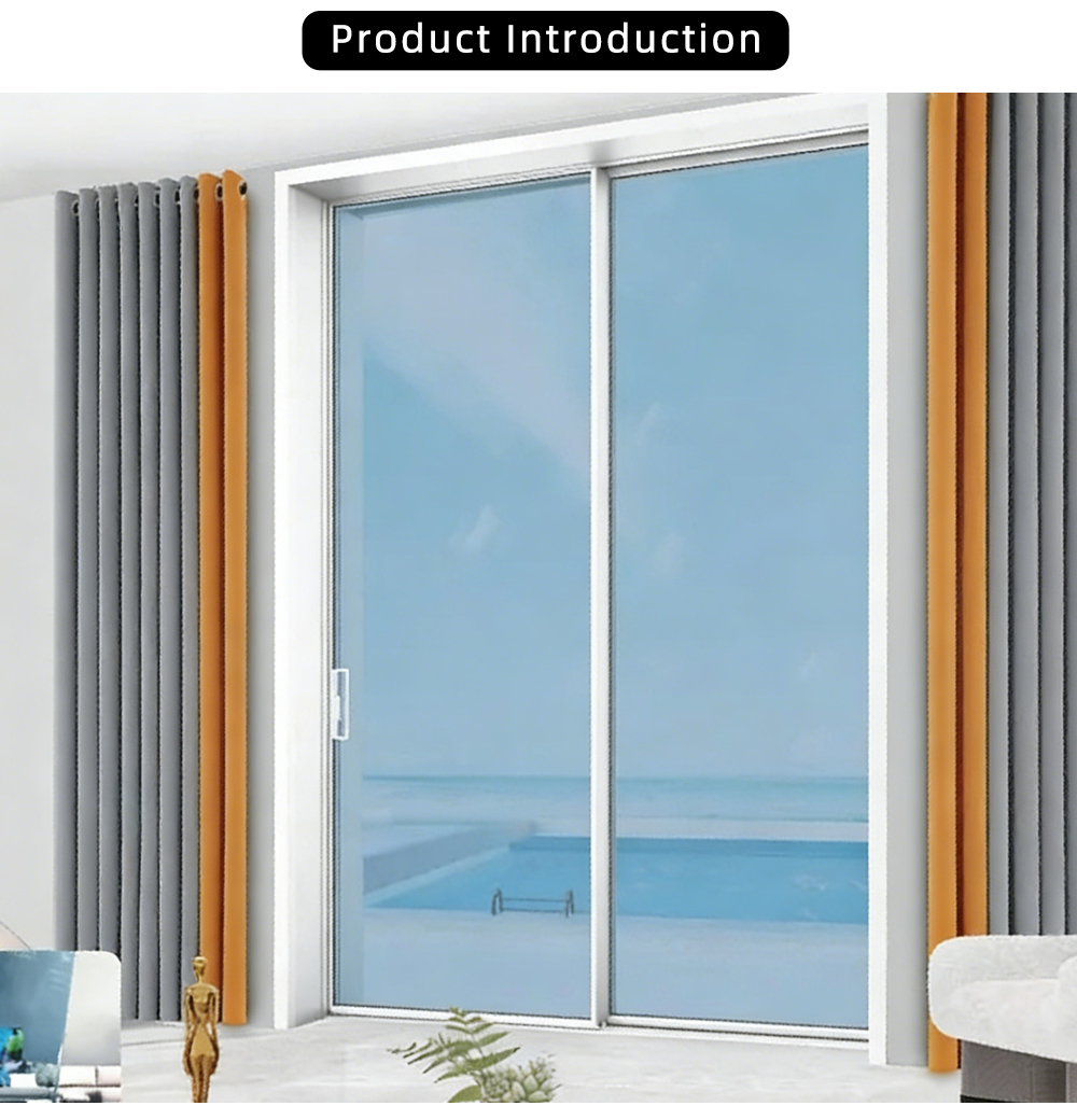 Balcony & Patio Double Panel Clear Glass Sliding Door YJ-P030 X