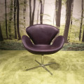 Replica couro Arne Jacobsen Swan Chair