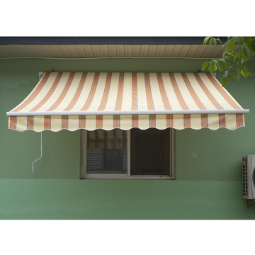 UV protected outdoor folding retractable awning