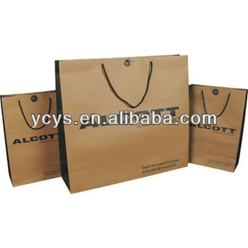 Durable brown kraft paper bags wholesale, OEM orders are welcome