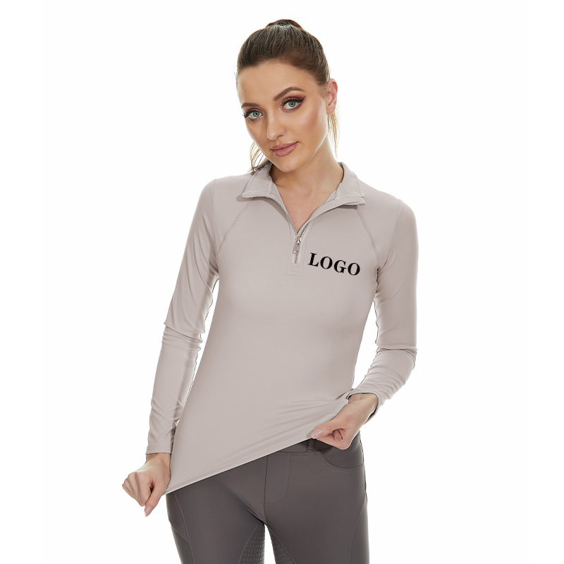 pink gray base layer horse riding