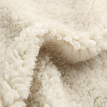 Lamb Cotton Sherpa Polyester Oneside Brushed Sherpa Fabric