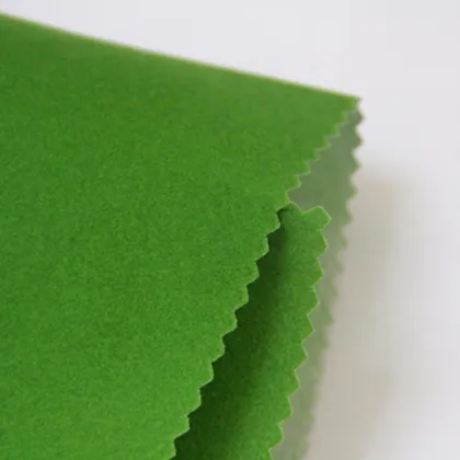 Green Flocking fabric