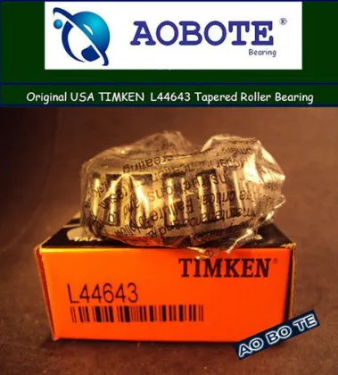 Radial Load Timken Taper Roller Bearings L44643 / L44610 , Roller Contact Bearing