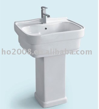 Ceramic Laundry Tub for Cloth Washing with Pedestal Laundry Tub