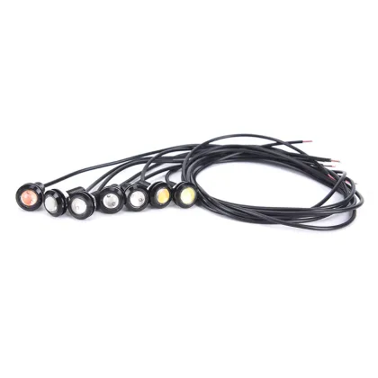 18MM Car Eagle Eye DRL LED Daytime Running Lights, 12V Backup & Reversing Parking Signal Lamps for Automobiles