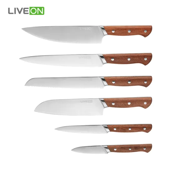 6pcs Kitchen Professional Chef Knife Set Kitchen