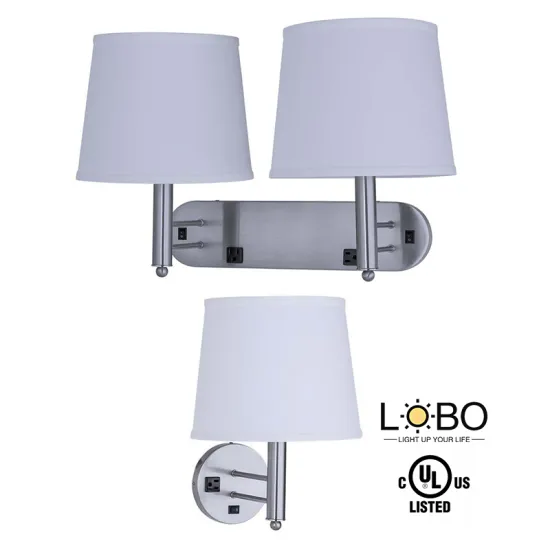 Wall Mounted Light for Quality Inn Hotel Bedroom