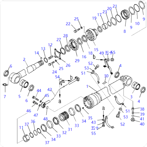 D275A-5D bulldozer piston rod 707-58-95320