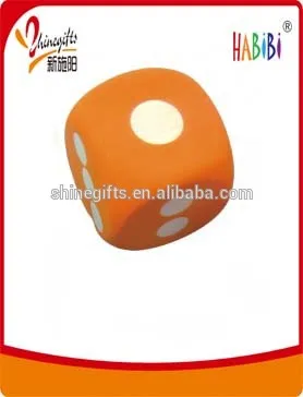 custom round corner printed foam dice