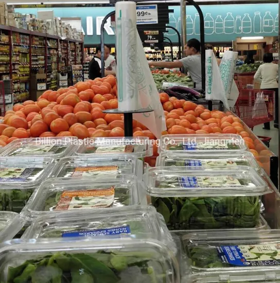 Supermarket Produce Plastic Food Bags on a Roll