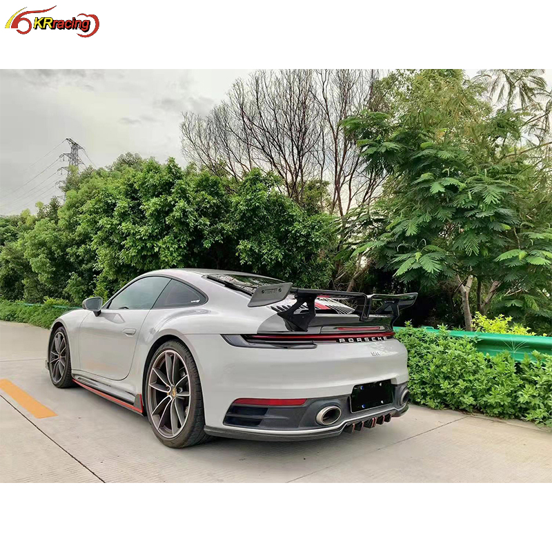 Techart Dry Carbon Fiber Rear Diffuser Lip For Porsche 992 Carrera S ...
