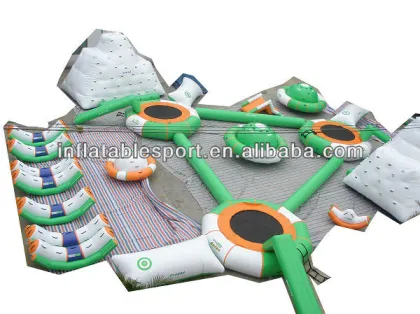 P-water park-002 inflatable water park equipment, floating giant inflatable water park