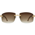 Natural Black Bullhorn Sunglasses