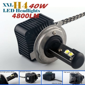40W 4800LM H4 H7 H8 H9 H10 H11 9004 9005 9006 9007 led car headlight bulbs better than Xenon HID Kit