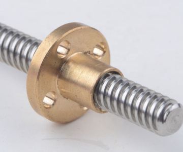 CNC Machine Parts: 3.5mm Stainless Steel Lead Screw T3.5, Trapezoidal Screw, Pitch 1.2mm, Lead 2.4mm