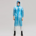 सस्ते डिस्पोजेबल निविड़ अंधकार हुड प्लास्टिक पीई raincoat
