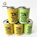 Aparência high-end customizável do OEM das latas redondas do metal do produto comestível das latas de lata do azeite para o realce do valor da marca