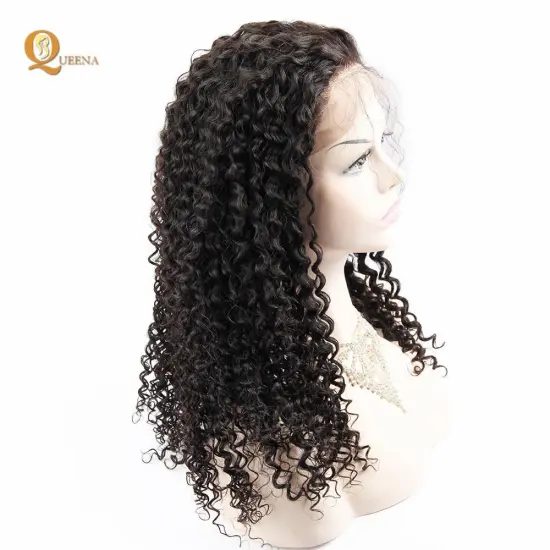 Cuticle  Aligned Virgin Indian Hair 100 Human 360 Lace Frontal Wig Human Hair Shoulder Length Unprocessed Virgin Curly 360 Wig