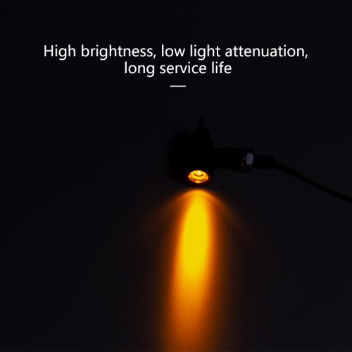 એલ્યુમિનિયમ બુલેટ આકાર ટર્ન સિગ્નલ લાઇટ્સ સૂચક મોટરસાયકલ લાઇટ્સ