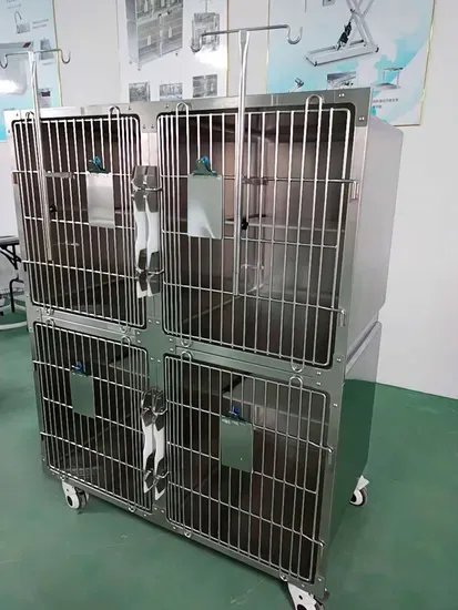 Stainless Steel Veterinary ICU Cages