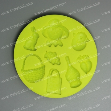 Helloween Gift Silicone Fondant Mold For Cake Decorating