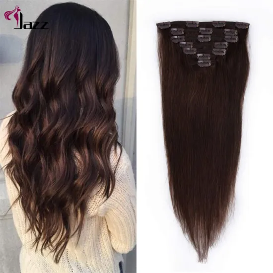 Wholesale Top Quality Cuticle Aligned Raw Virgin 12A Brazilian Hair 100% Remy Human Hair Extensions Human Hair Clip in Extension