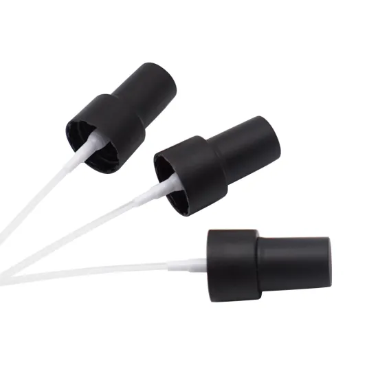 Cosmetic Matte Black 24mm Fine Mist Sprayer Pump