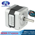 42 Motor Nema 17 Stepper Motor 34 mm Length 2.8kg.cm 4-lead 1.8 deg 0.4A 0.84A 1.33A Nema 17 Step Motor for DIY CNC 3D Printer