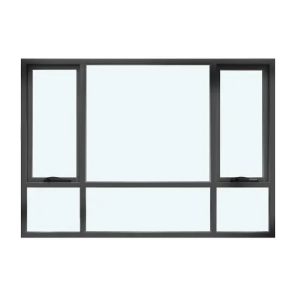 Commercial Custom Soundproof AluminumAccordion Bay Windows and Sliding Glass Doors