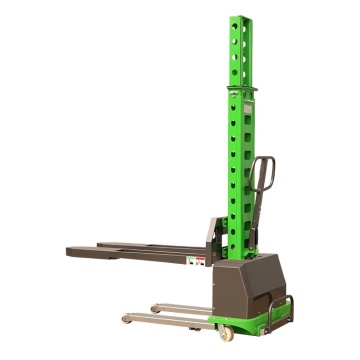 Electric Stacker: Self-Loading Portable Forklift