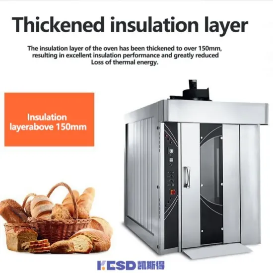 Gas Diesel Electric Industrial Rotary Oven for Bakery Sale Bread Baking Italy Commercial 16 32 64 Trays Rack Rotary Oven Price for Sale
