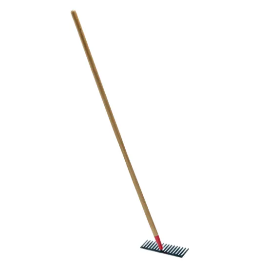 High Quality Garden Leaf Rake 16 Teeth with Wooden Long Handle - Chinese Factory Production