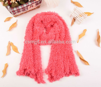 Red Winter Long Warm Stretchy Wrap Shaw Microfiber Magic Scarf Ladies Scarves For Girls