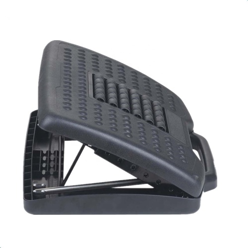 Office height angle adjustable plastic floding portable plastic massage Footrest foot rest
