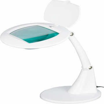 LAD LED LED desktop in vetro bianco per dermatologia