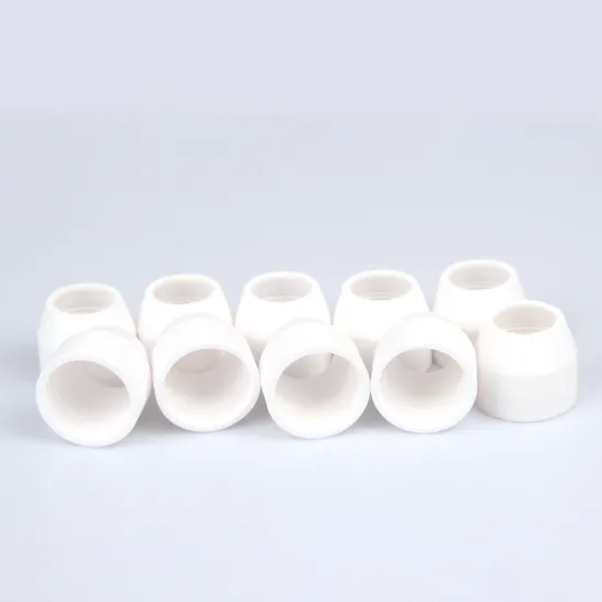 10Pcs P80 Ceramic Shield Cup/Cap Inverte Air Plasma Cutter Cutting Machine Torch Gun Consumables Accessories Spare Parts