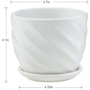 4.7 Inch Cylinder Ceramic Planters