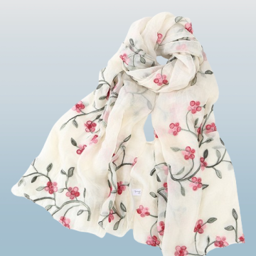 Wholesale Chiffon Floral Scarves and Shawls for Women and Hijab