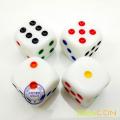 Beautiful High Quality Round 19MM Dice 3/4" with Colorful Rainbow Dots