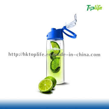 Tritan Fruit Infuser Water Bottle, Lemon Cap Water Bottle with Handle