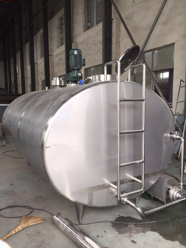 Stainless steel milk cooling storage tank fruit juice cooling mixing processing tank for sale