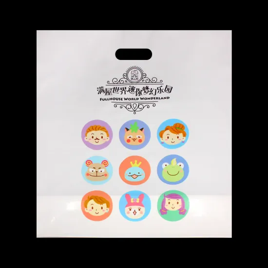 Custom Poly Bag with Die Cut Handle