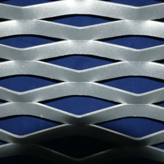 Diamond hole expanded metal mesh ceiling panels
