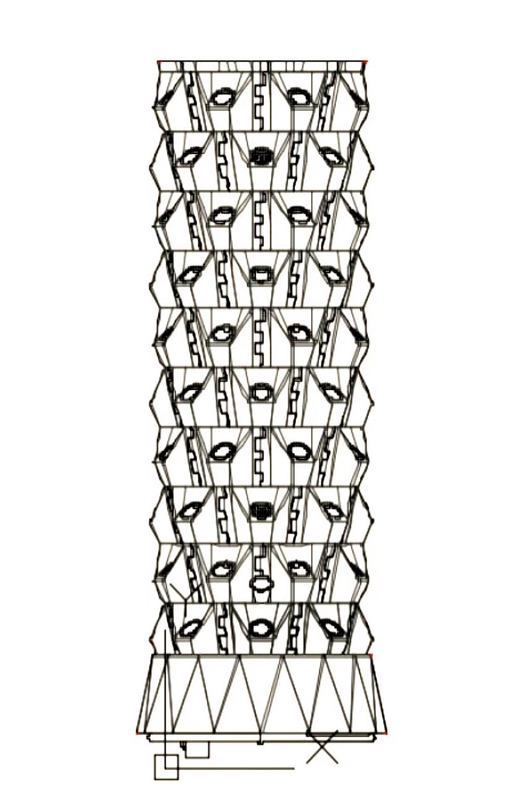 Vertical Tower Growing Systems column hydroponic