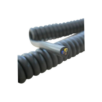 High Quality PU Retractable Coiled Cables with Spiral Spring