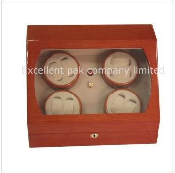 luxury 4 slot wooden watch winder motor automatic box