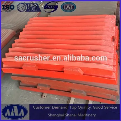 mining crusher machine parts high manganese steel crusher armor plate jaw liners casting steel Shanbao SBM jaw plate