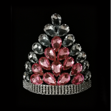 Belleza gran reina Rhinestone concurso corona tiara